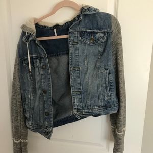 Free People Denim/Knit Jacket